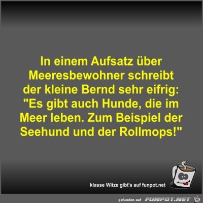 In-einem-Aufsatz-&uuml;ber-Meeresbewohner-schreibt-der-kleine....jpg von Fossy