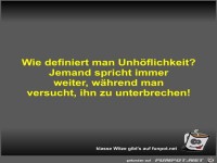 Wie definiert man Unhöflichkeit?