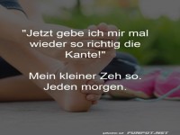 Lustiger Spruch �ber den kleinen Zeh