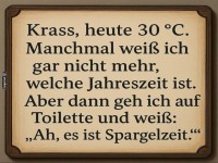 Witz �ber die Spargelzeit und das Wetter