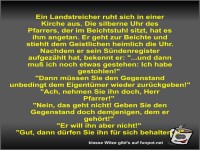 Ein Landstreicher ruht sich in einer Kirche aus