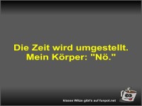 Die Zeit wird umgestellt