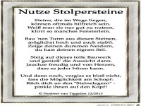 nutze Stolpersteine