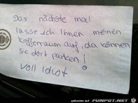 Das n�chste Mal lasse ich...