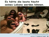 Es h�tte die beste Nacht seines Lebens werden k�nnen
