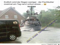 Der Regen wird weniger