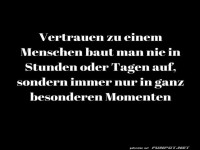Vertrauen zu einem Menschen