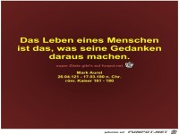 Das Leben eines Menschen
ist das