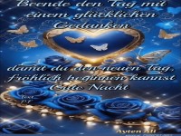 Beende den Tag mit guten Gedanken