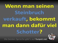 Witz ber Steinbruch und Schotter
