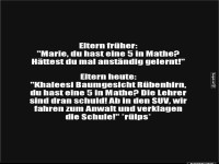 Mathe-Drama: Fr�her vs. Heute