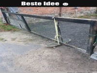 Hightech Torverschluss auf Skater-Art!