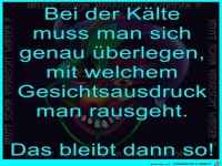 Bei der Kaelte