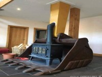 Wohnzimmer von einem Baggerfahrer