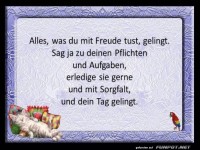 Alles was du mit Freude