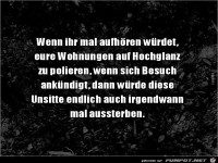 Wohnung polieren