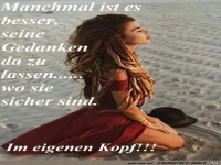 Gedanken im eigenen Kopf lassen