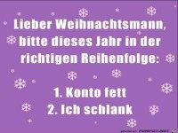 Lieber Weihnachsmann