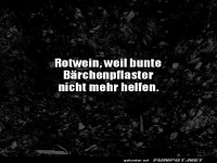 Rotwein hilft