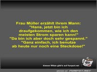 Frau M�ller erz�hlt ihrem Mann