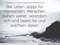 Das Leben stoppt fr niemanden