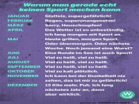 Warum ich gerade keinen Sport machen kann