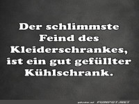Der schlimmste Feind des Kleiderschranks
