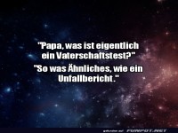 Witz über Vaterschaftstests