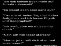 Ich habe keine Lust mehr auf Schule zuhause