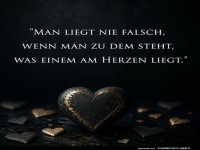 Herz aus Stein, aber Spr�che aus Zucker!
