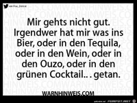 Mir geht es nicht gut