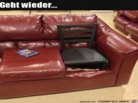 Couch ist repariert