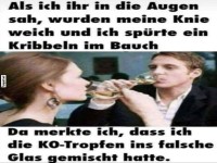 Missgeschick beim Getrnk