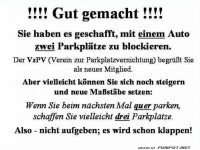 Parkplatz-Meisterschaft erreicht!