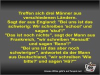 Treffen sich drei M�nner aus verschiedenen L�ndern