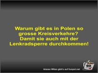 Warum gibt es in Polen so grosse Kreisverkehre?