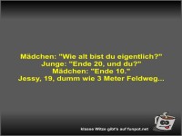M�dchen: Wie alt bist du eigentlich?