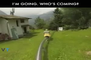 Coole Bergabfahrt