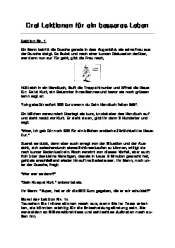 Drei Lektionen