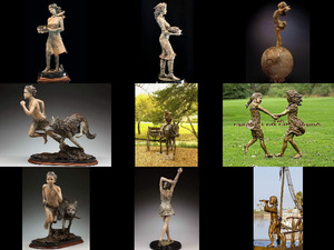 klicke hier, um die Datei herunterzuladen Kinderskulpturen aus Bronze