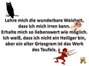 Gebet eines Weisen