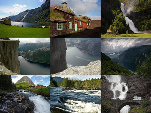 klicke hier, um die Datei herunterzuladen Norvge - Het zuiden van Noorwegen - Südnorwegen