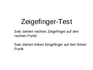 der Zeigefingertest