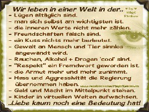 Wir leben in einer Welt