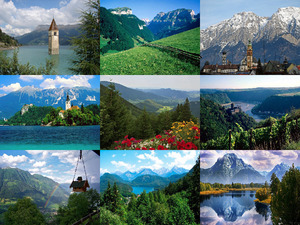 schne Bergpanoramas