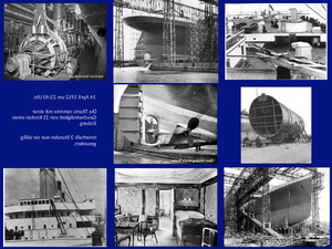 der Bau des Superschiffes Titanic
