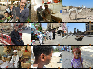 Bilder von den Menschen in Aswan (gypten)