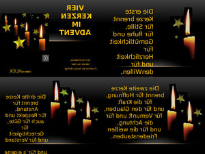 die vier Kerzen im Advent