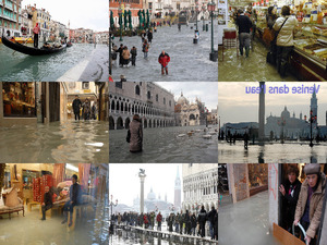 Venedig bei Hochwasser