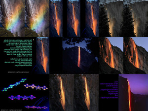 Yosemite Nationalpark - Feuerwasserfall